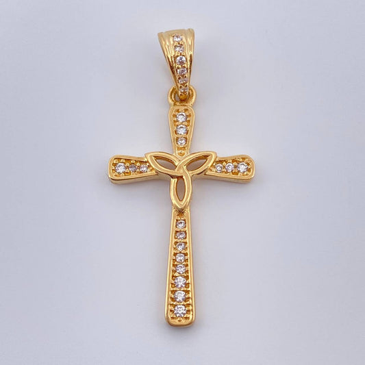Dije Cruz Triangulo 1.8gr / 3.2cm / Oro Amarillo 18K %