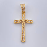Dije Cruz Triangulo 1.8gr / 3.2cm / Oro Amarillo 18K %