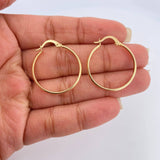 Candongas Nati 1.45gr / 2.8cm / Oro Amarillo 18K %