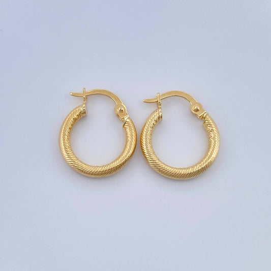 Candongas Zion 1.05gr / 1.7cm / Oro Amarillo 18K %