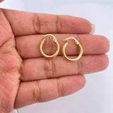 Candongas Zion 1.05gr / 1.7cm / Oro Amarillo 18K %