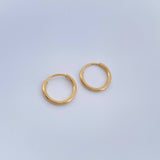 Candongas Aro Liso 0.55gr / 1cm / Oro Amarillo 18K %