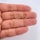 Candongas Aro Liso 0.55gr / 1cm / Oro Amarillo 18K %