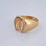 Anillo Herradura Caballo 5.05gr / T10 1/4 / Oro Amarillo 18K %
