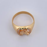 Anillo Herradura Caballo 5.05gr / T10 1/4 / Oro Amarillo 18K %
