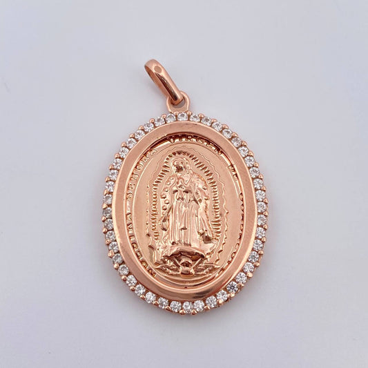 Dije Virgen de Guadalupe 4.8gr / 3.8mm Oro Rosa 18K %