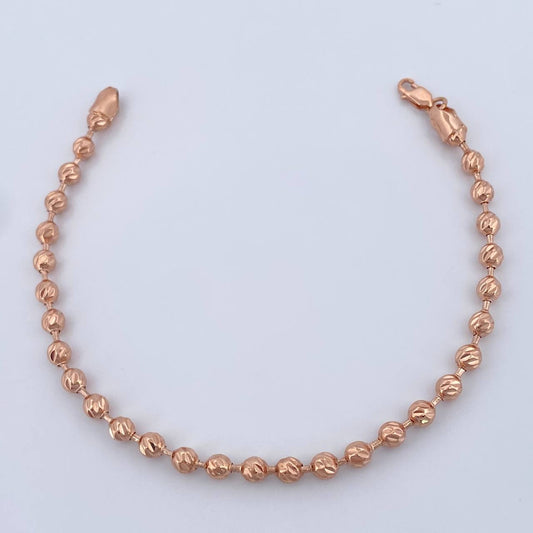 Pulso Militar 7.3gr / 19cm / 4mm Oro Rosa 18K %