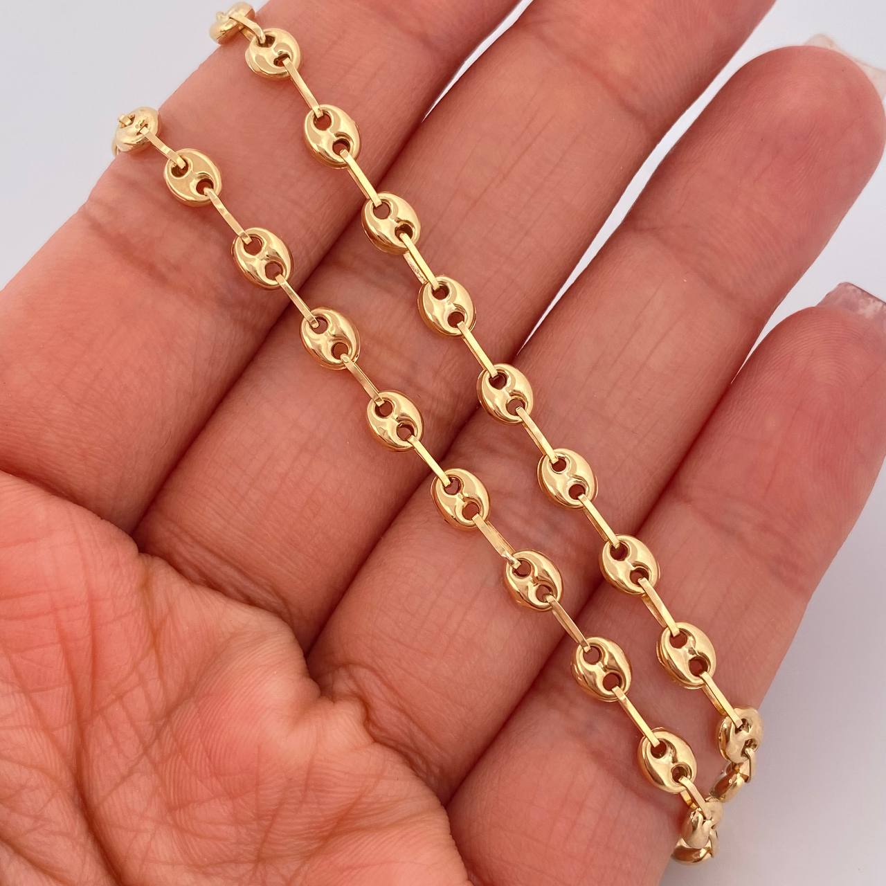 Cadena GC 7.15gr / 51cm / 4mm Oro Amarillo 18K %