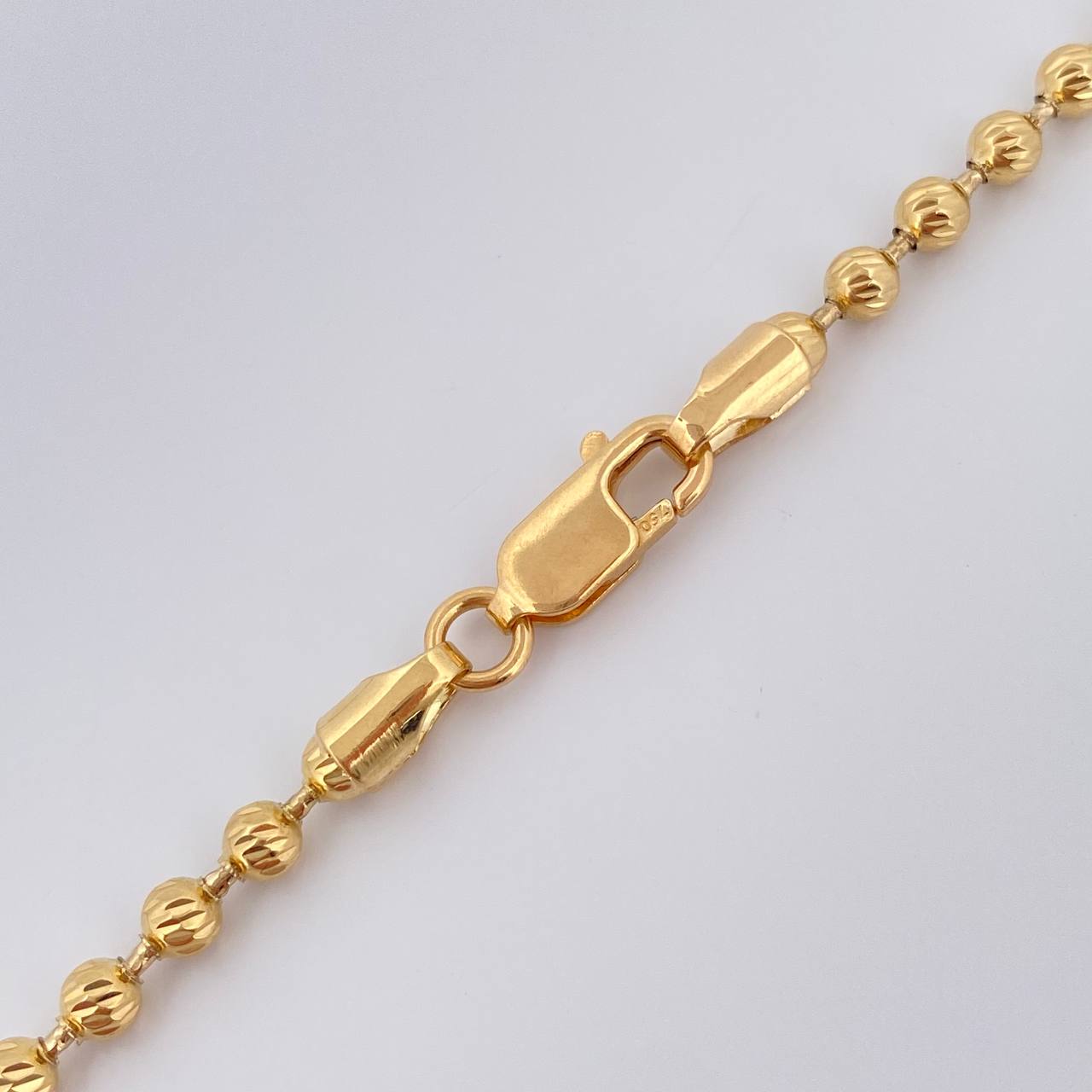 Cadena Militar 17.7gr / 62cm / 3mm Oro Amarillo 18K %