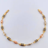 Pulso Barril 5.25gr / 22.5cm / 5mm Tres Oros 18K %