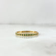 Anillo Rustico Carril 1.65gr / T7 1/4 / Circones Verdes Oro Amarillo