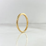 Anillo Rustico Carril 1.65gr / T7 1/4 / Circones Verdes Oro Amarillo