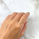 Anillo Abrazo Serpiente 0.9gr / T9 / Circones Azules Oro Amarillo ©