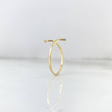 Anillo Serpiente 0.8gr / T8 1/4 / Circones Azules Oro Amarillo