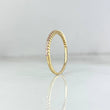 Anillo Churumbela Circulos 1.35gr / T7 / Circones Rosas Oro Amarillo
