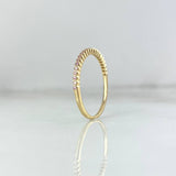 Anillo Churumbela Circulos 1.35gr / T7 / Circones Rosas Oro Amarillo