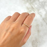 Anillo Churumbela Circulos 1.35gr / T7 / Circones Rosas Oro Amarillo