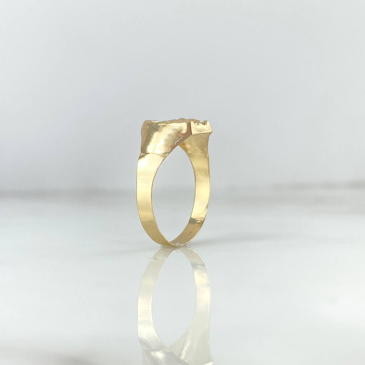 Anillo Sello Herradura Caballo 1.15gr / T6 / Oro Amarillo