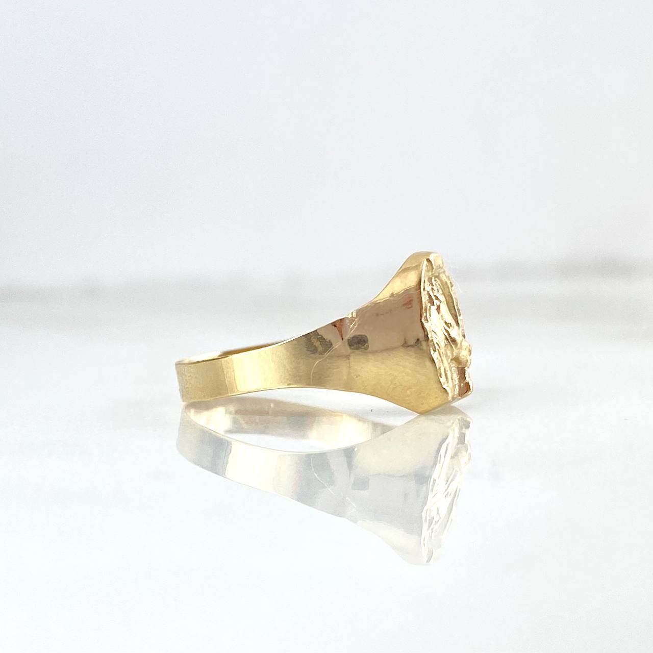 Anillo Sello Herradura Caballo 1.15gr / T6 / Oro Amarillo