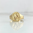 Anillo Sello Herradura Caballo 1gr / T5 / Oro Amarillo