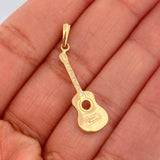 Dije Guitarra 1.3gr / 3.5cm / Oro Amarillo 18K %