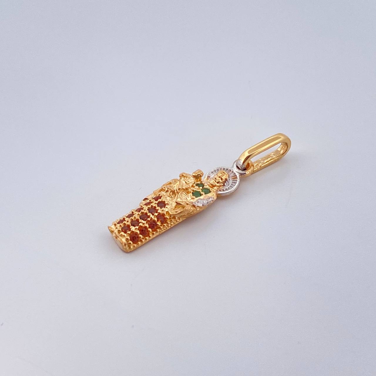 Dije San Jose 1.15gr / 2.5cm / Dos Oros Amarillo Blanco 18K %