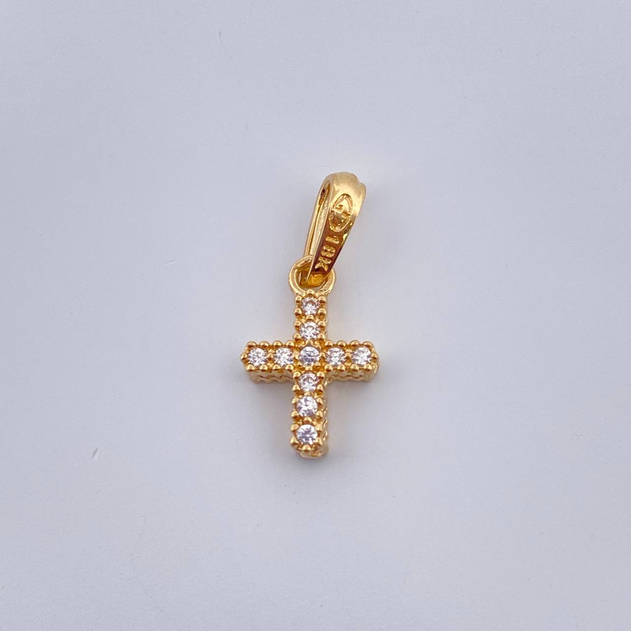 Dije Cruz Doble 0.95gr / 1.8cm / Oro Amarillo 18K %