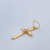 Dije Cruz Sobre Cruz 1.1gr / 2.8cm / Oro Amarillo 18K %