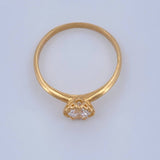 Anillo Solitario 1.85gr / T7 / Oro Amarillo 18K %