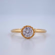 Anillo Solitario 1.85gr / T7 / Oro Amarillo 18K %