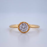 Anillo Solitario 1.85gr / T7 / Oro Amarillo 18K %