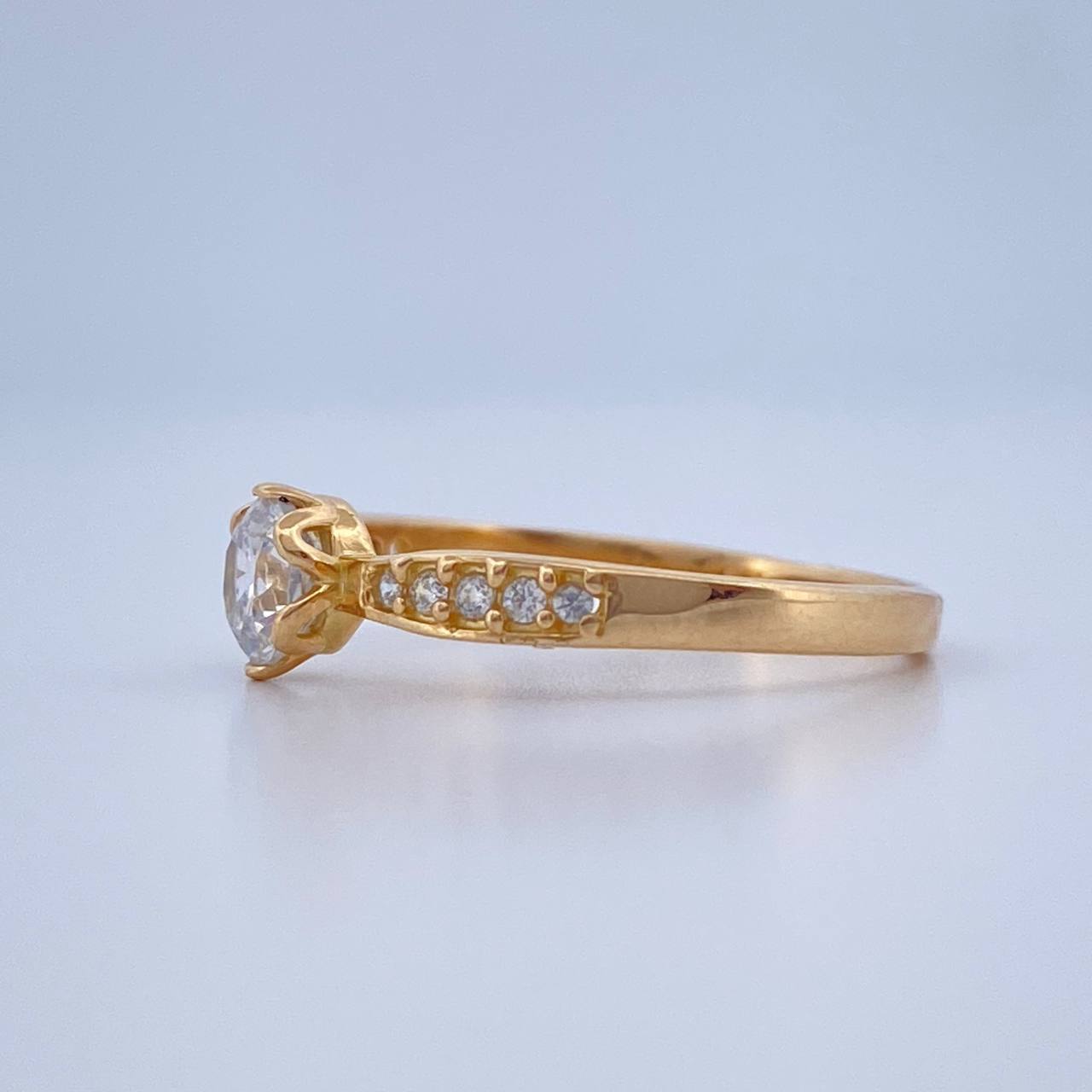 Anillo Solitario Churumbela 2.05gr / T7 / Oro Amarillo 18K %