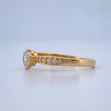 Anillo Solitario Churumbela 2.1gr / T7 / Oro Amarillo 18K %