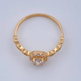 Anillo Halo Ojos 2.05gr / T7 3/4 / Oro Amarillo 18K %