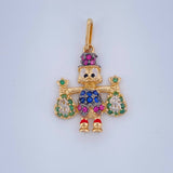 Dije Pato Bolsas De Dinero 1.6gr / 2.2cm / Tres Oros 18K %