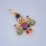 Dije Pato Bolsas De Dinero 1.6gr / 2.2cm / Tres Oros 18K %