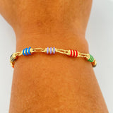 Pulso Rustico Barril 5.25gr / 21cm / 3mm Oro Amarillo 18K &