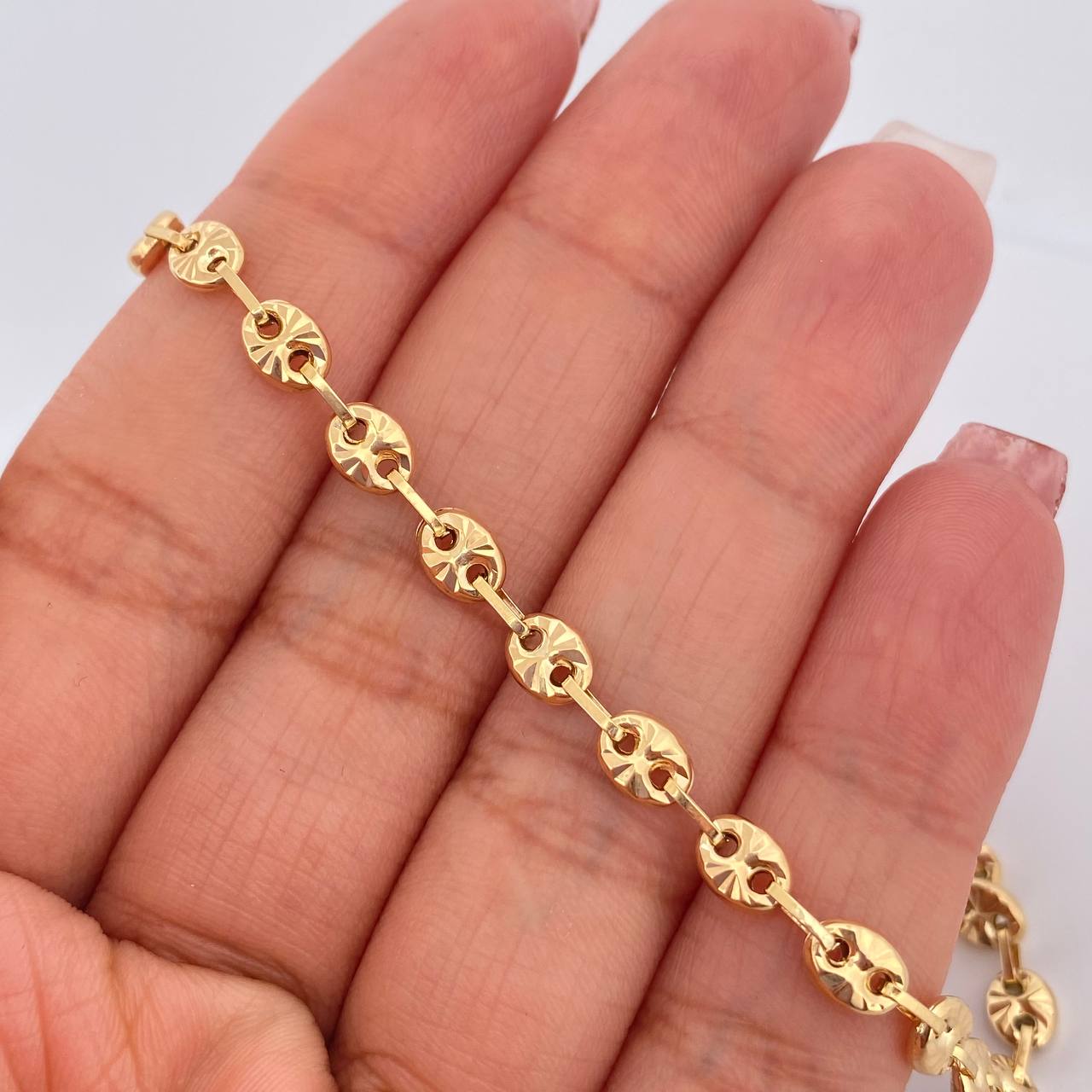 Pulso GC 4.4gr / 19cm / 3mm Oro Amarillo 18K &