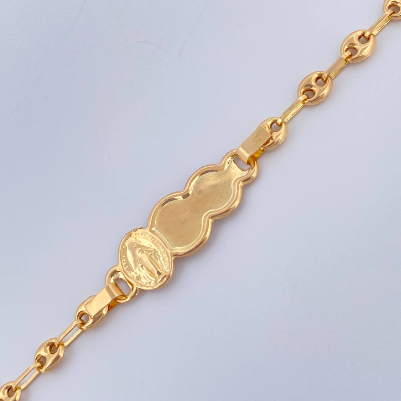 Pulso Bebé GC Placa Nube 1.9gr / 15cm / 1.55mm Oro Amarillo 18K &