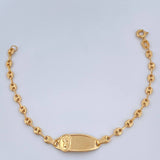 Pulso Bebé GC Placa 1.85gr / 15cm / 3mm Oro Amarillo 18K &