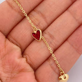 Tobillera Aro Seguido Figuras 3.7gr / 26cm / 2mm Oro Amarillo 18K &