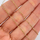 Cadena Trebol Aro Seguido 4.2gr / 50cm / 1mm Oro Amarillo 18K &