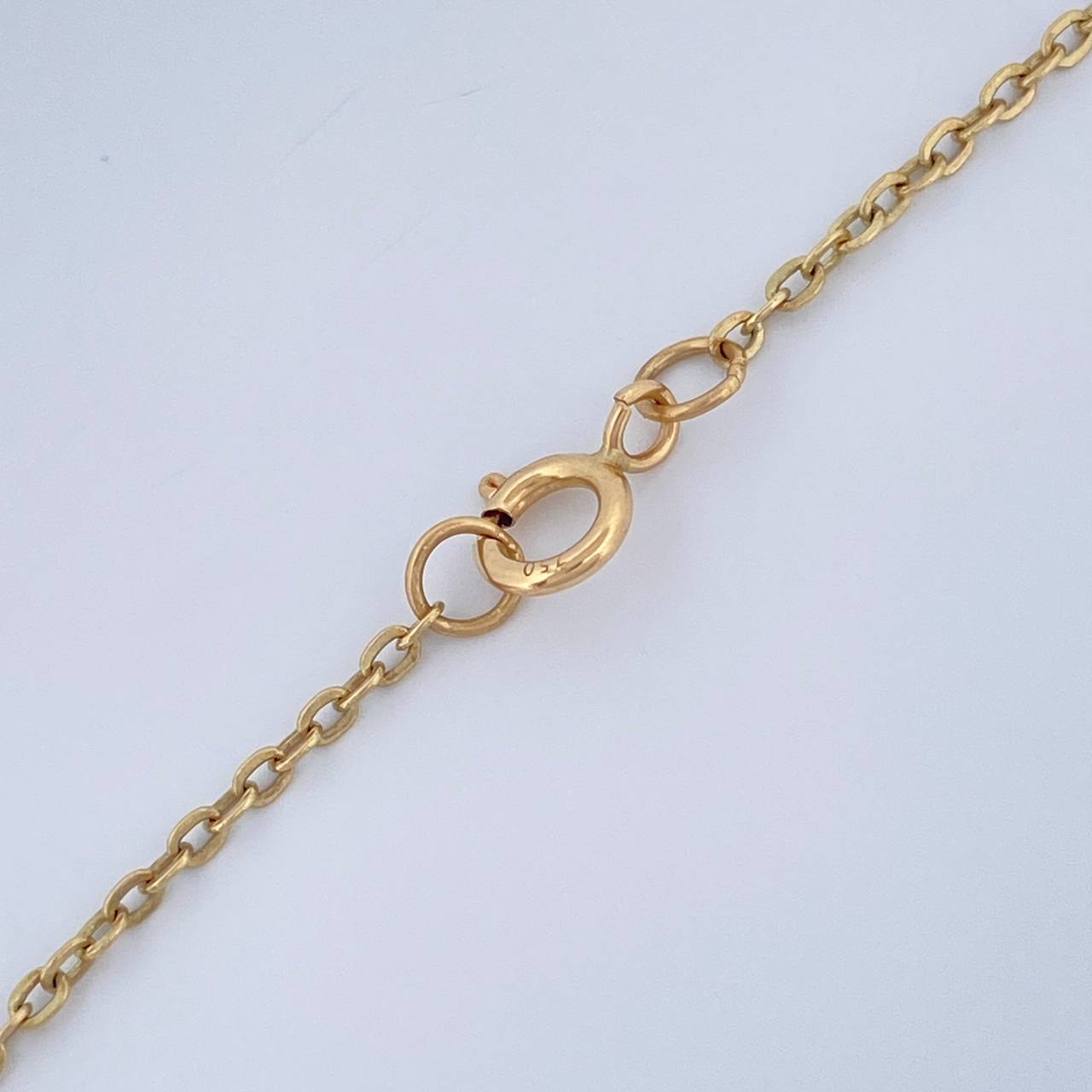 Cadena Trebol Aro Seguido 4.2gr / 50cm / 1mm Oro Amarillo 18K &
