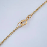 Cadena Trebol Aro Seguido 4.2gr / 50cm / 1mm Oro Amarillo 18K &