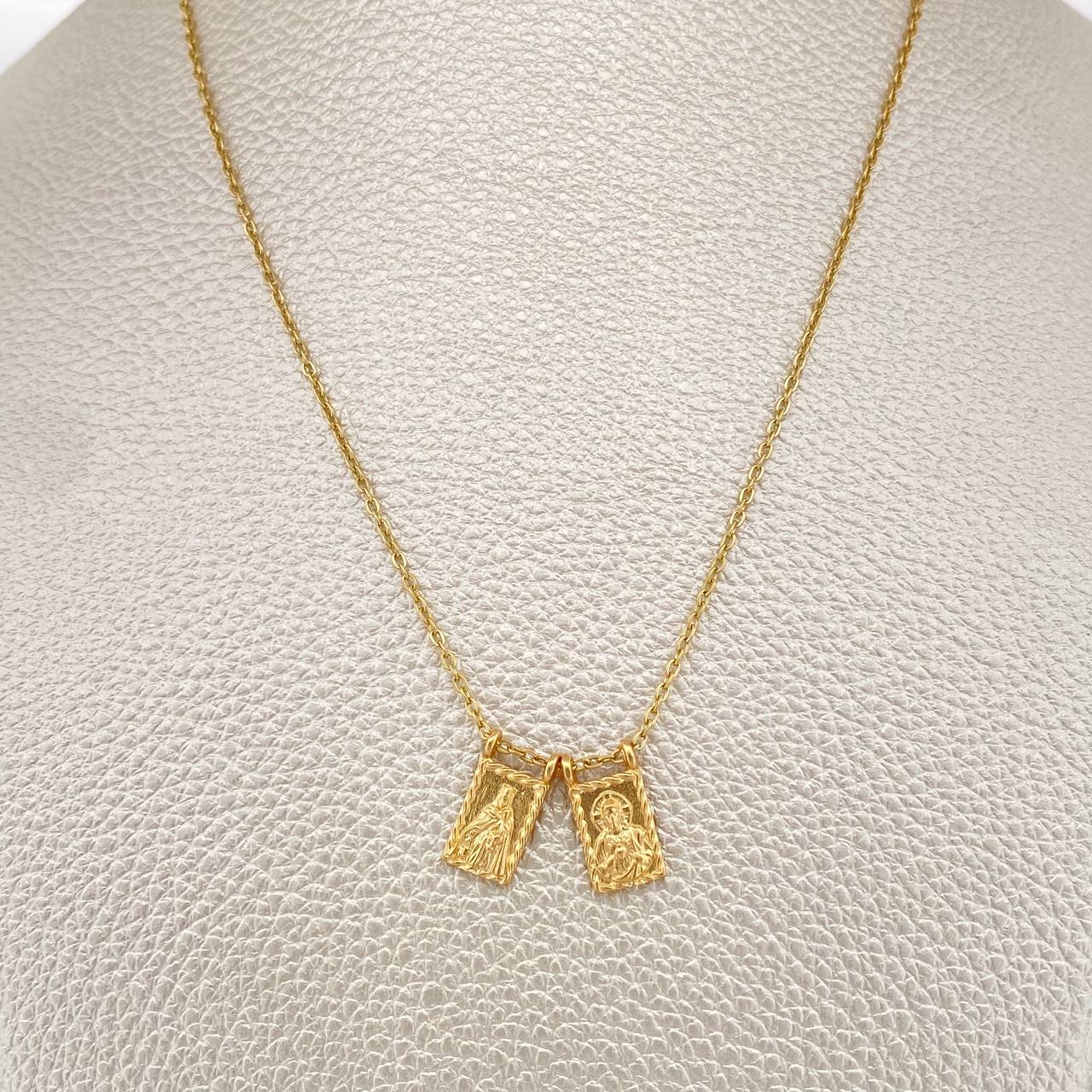 Cadena Escapulario Aro Seguido 4.05gr / 46.5cm / 1.5mm Oro Amarillo 18K &