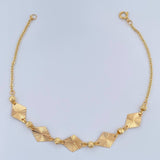 Pulso Aro Seguido Rombos 2gr / 19cm / 3mm Oro Amarillo 18K &