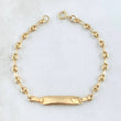 Pulso Bebé GC Rectangular Octagonal 2.15gr / 15cm / 3.2mm Curva Oro Amarillo 18K *