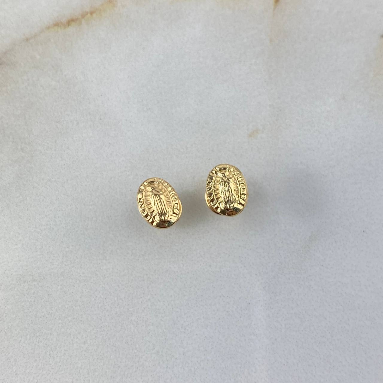 Topos Virgen de Guadalupe 0.6gr / Troquelada Oro Amarillo