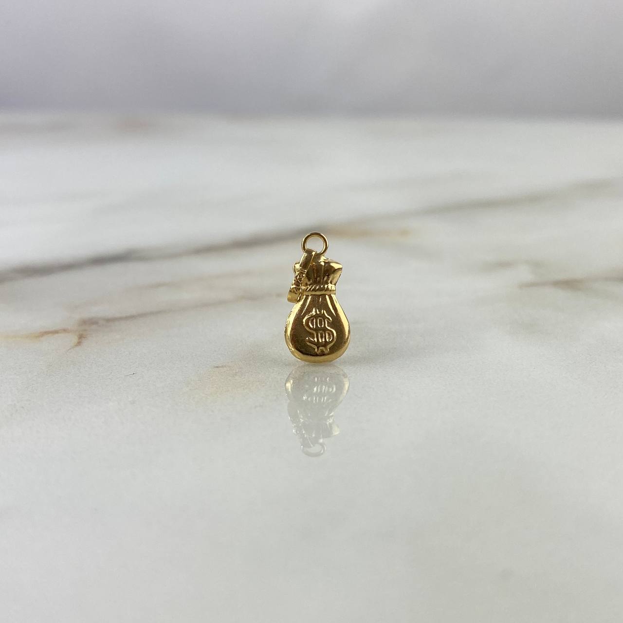 Dije Bolsa De Dinero 0.45gr / 1.7cm / Oro Amarillo