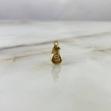 Dije Bolsa De Dinero 0.4gr / 1.7cm Oro Amarillo
